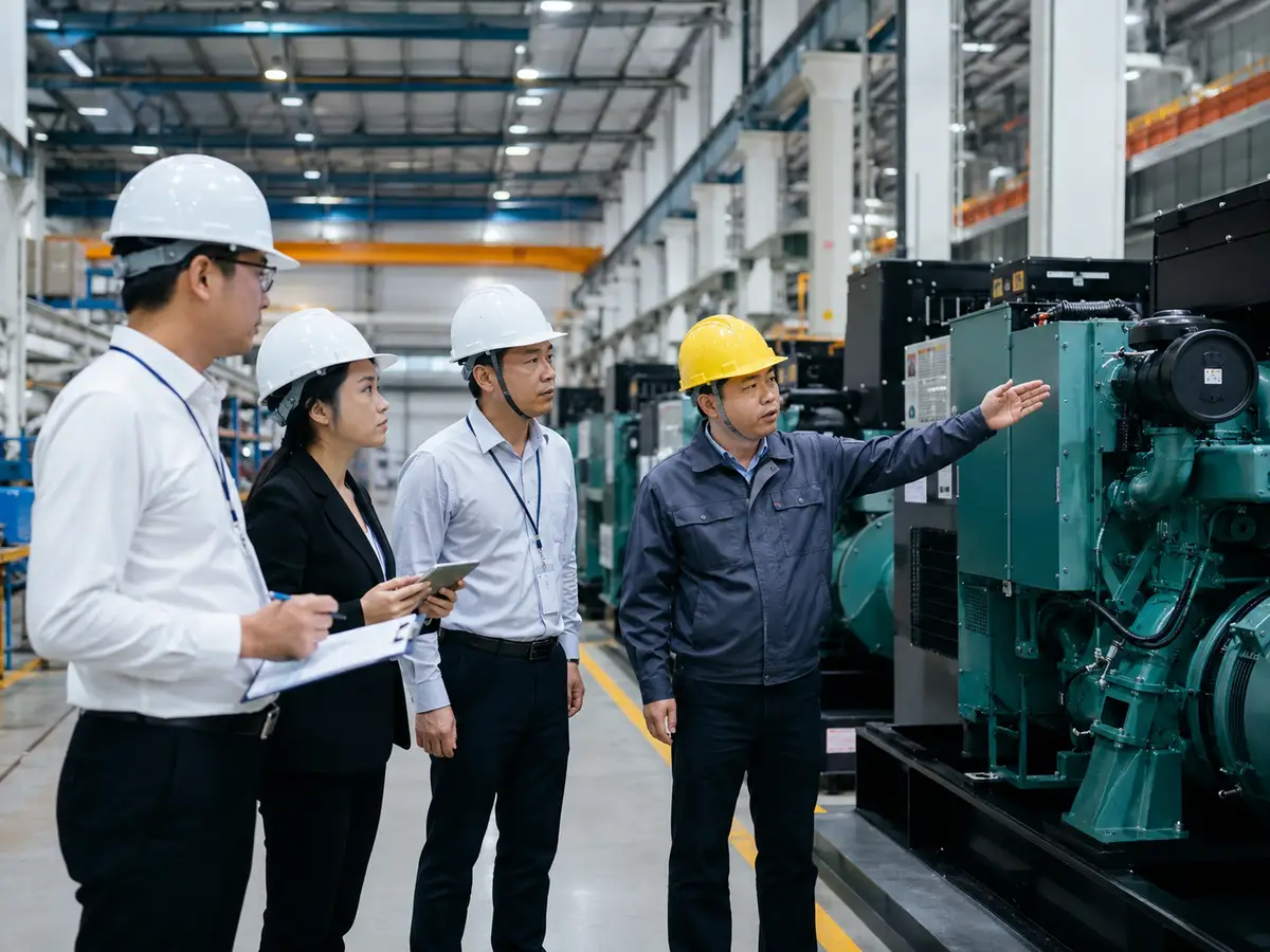 China diesel generator factory production and supplier capability review